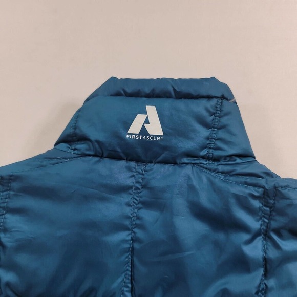 Eddie Bauer First Accent Puffer Vest Womens Medium Teal Green Goose Down - Picture 4 of 10